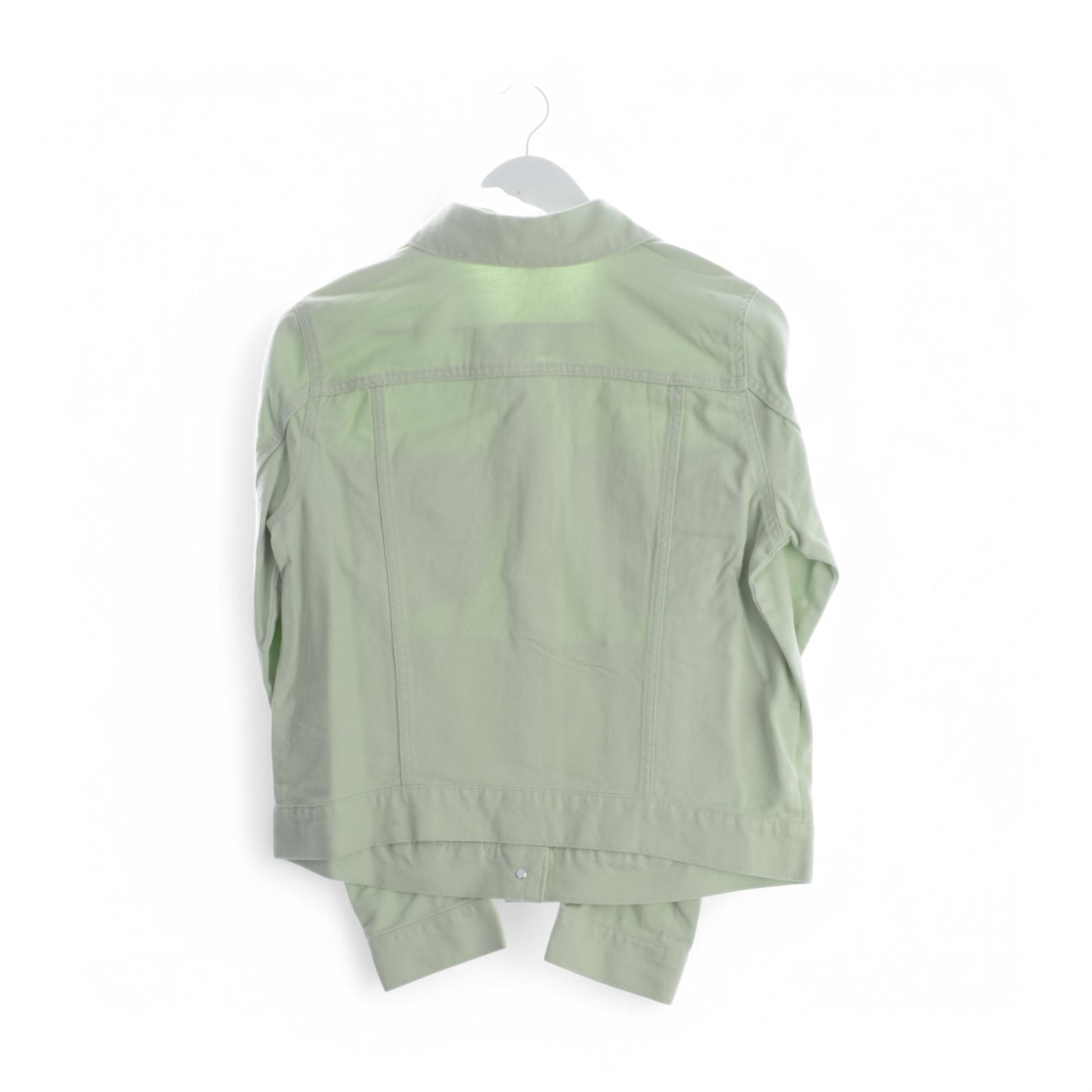 Film Studio Rental – H&M Women's Light Green Denim Jacket – Size Small (EUR)