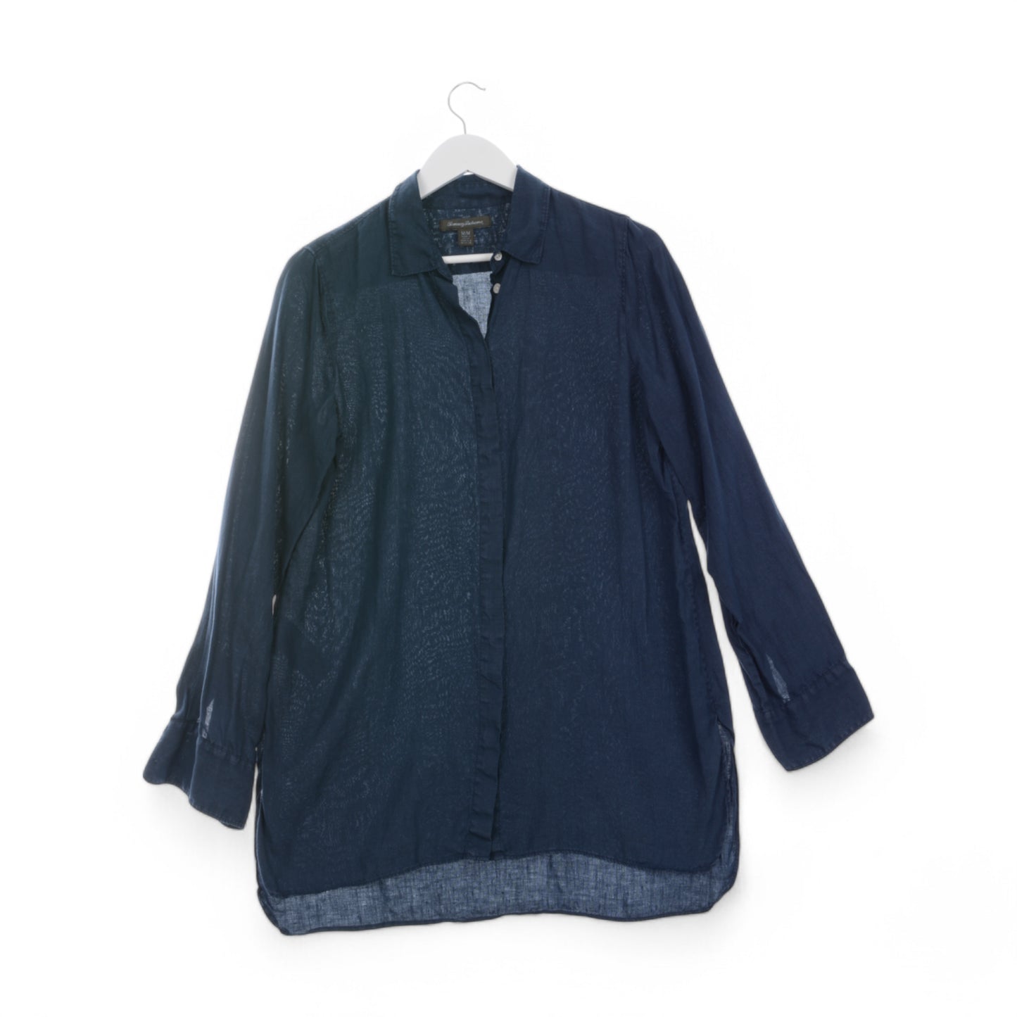 Tommy Bahama Long Sleeve Button-Up Shirt Navy SZ M