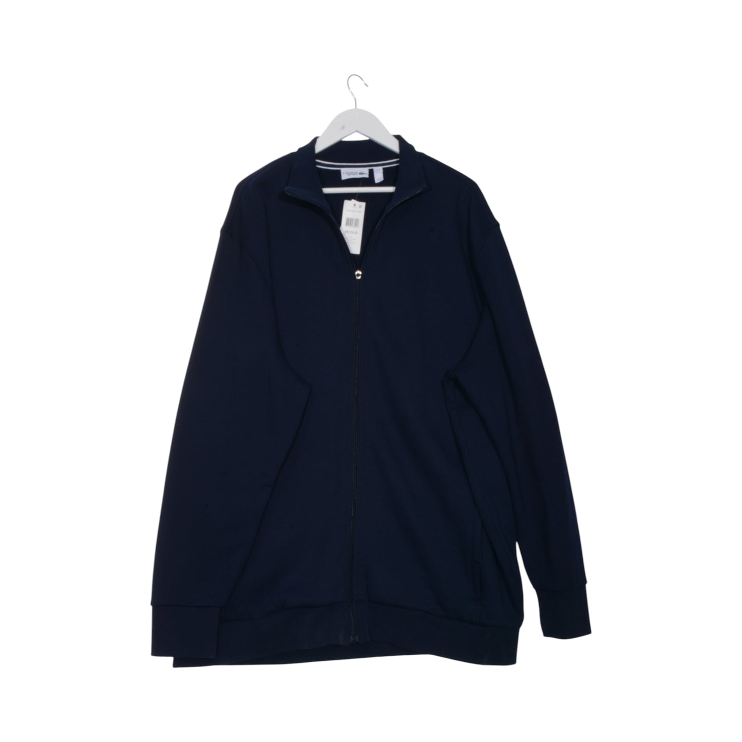 Lacoste Sport Navy Zip-Up Sweatshirt SZ 2XLB