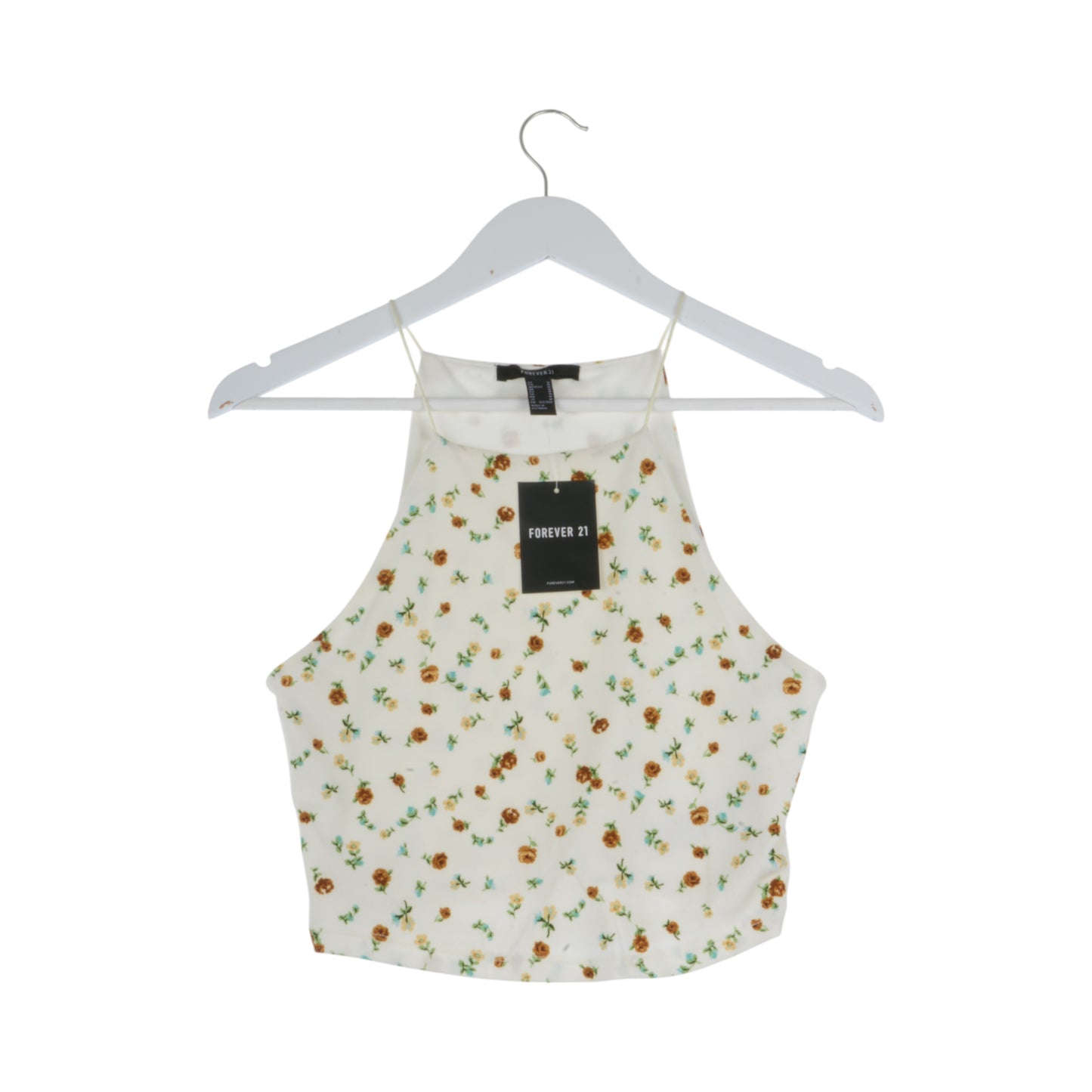 Forever 21 Floral Halter Top SZ M NWT