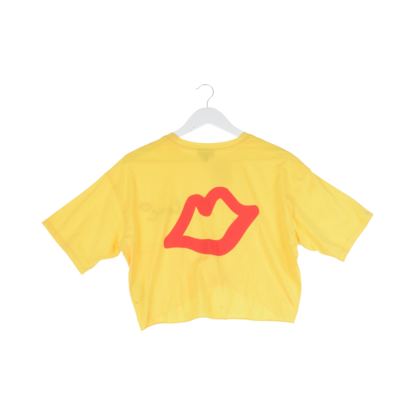 Topshop Yellow Crop Tee SZ 4 NWT