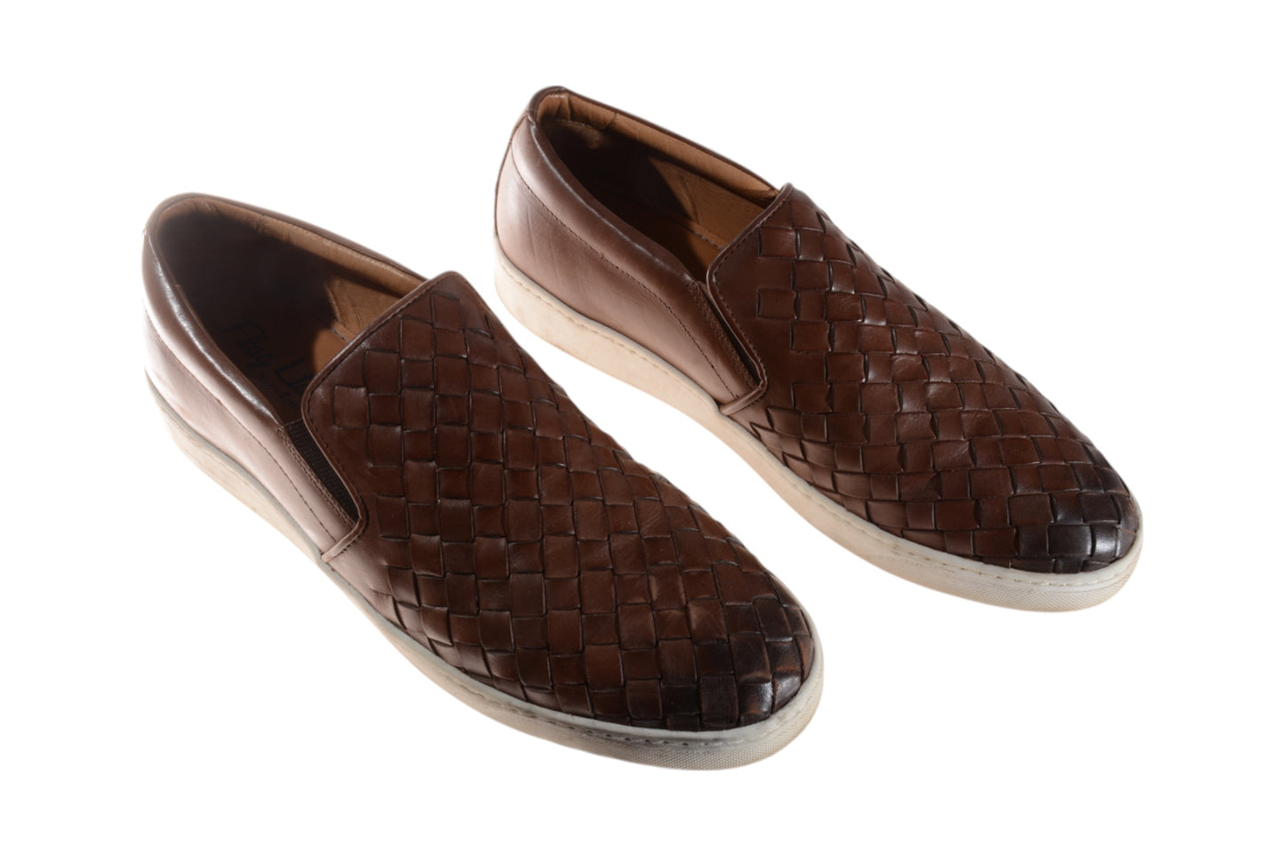 Cobra Kai (TV) - Chozen Toguchi (Yuji Okumoto) Flag Ltd Brown Nappa Glove Woven Loafers Size 11.5