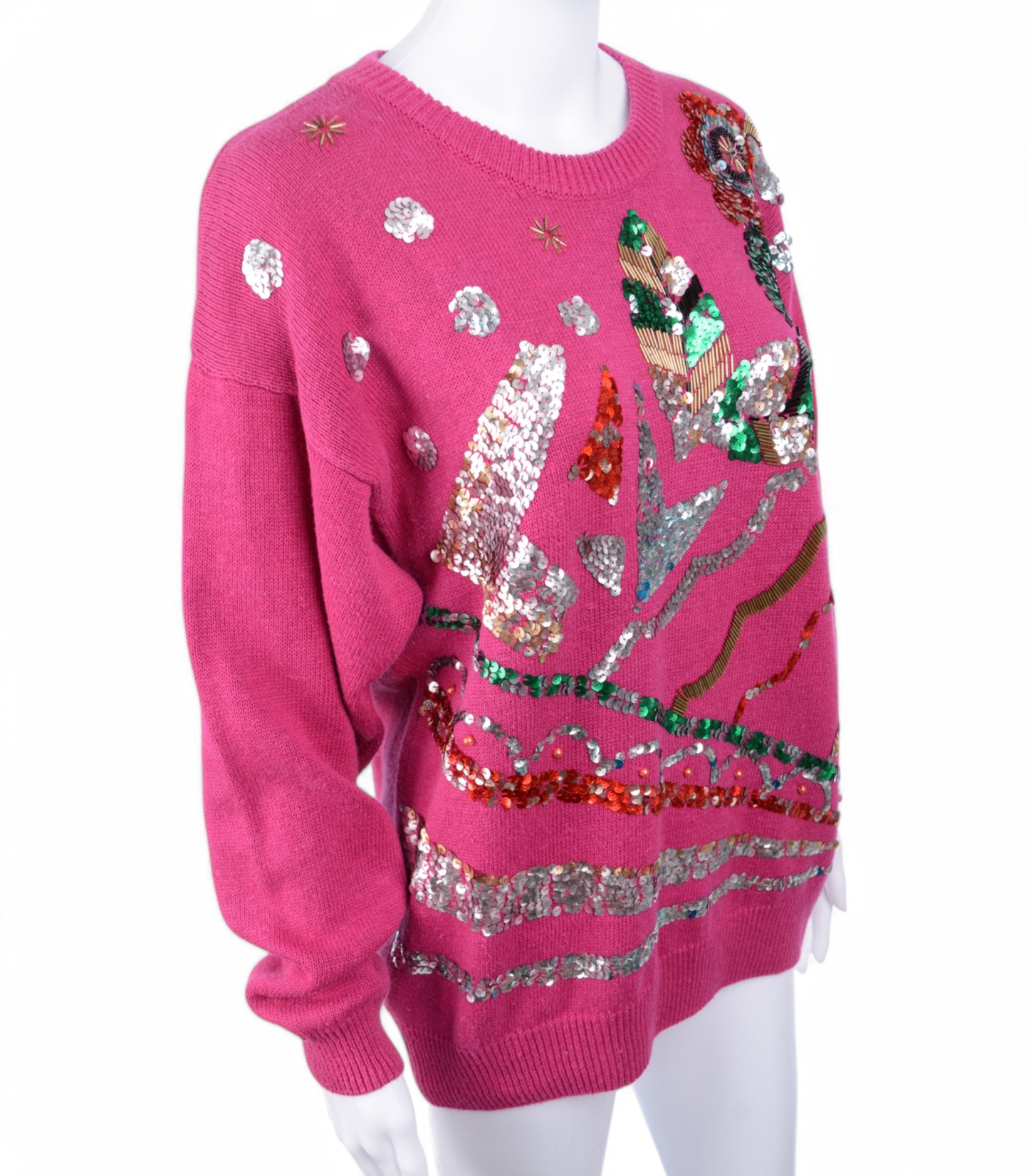 The Goldbergs (TV) - Beverly (Wendi McClendon-Covey) Pink Sequin Sweater