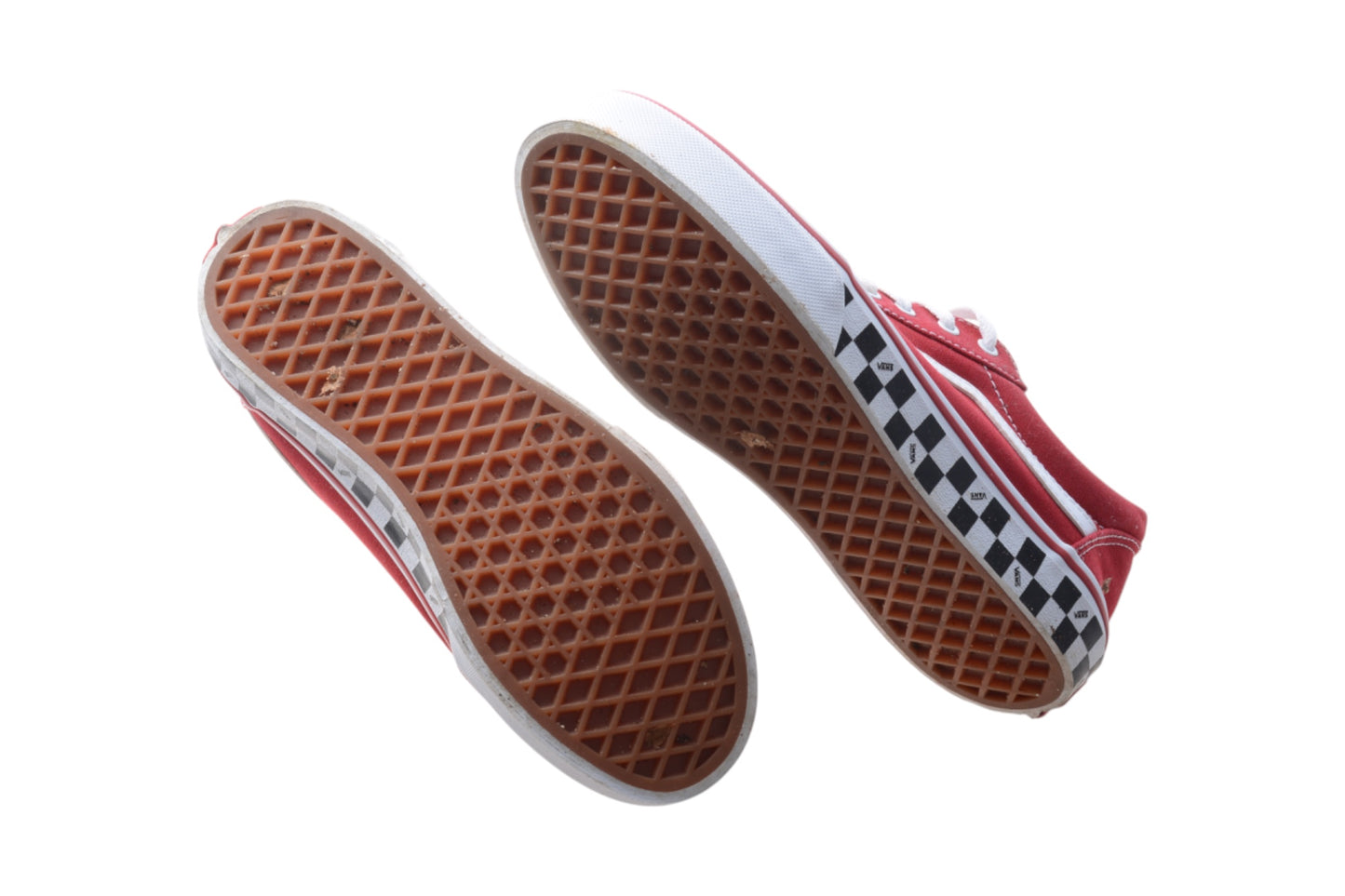 Cobra Kai (TV) – VANS Red Canvas Checkered Soles SK-8 Low Top Skateboard Shoes Size 5Y