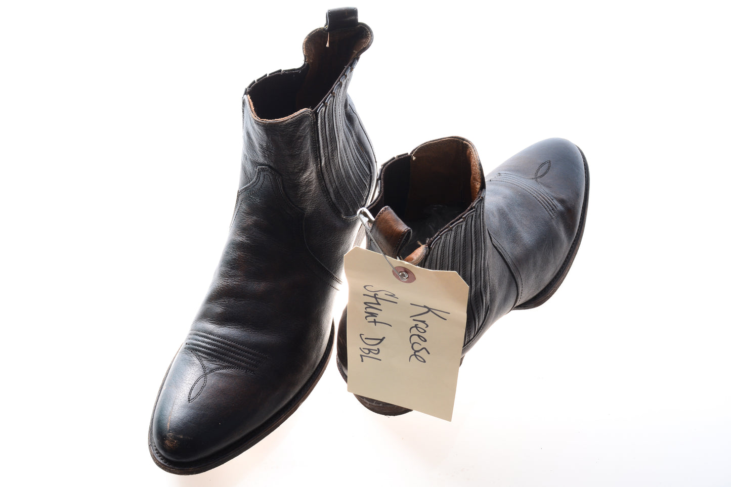 Cobra Kai (TV) – Frye Grady Chelsea Boot - Brown Leather Martin Kove (John Kreese Stunt Double) SZ 12