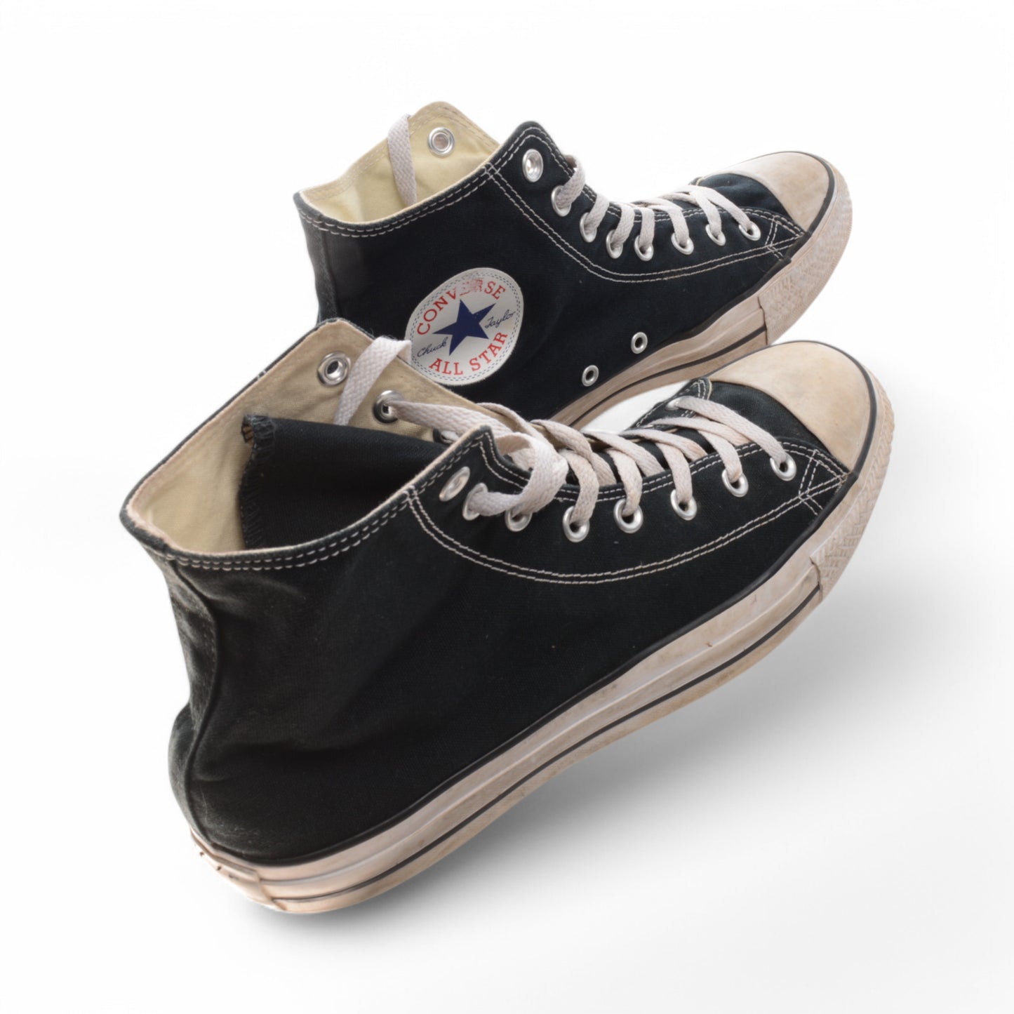 Cobra Kai (TV) – Converse Black High Top Sneakers Mens 11 Womens 13